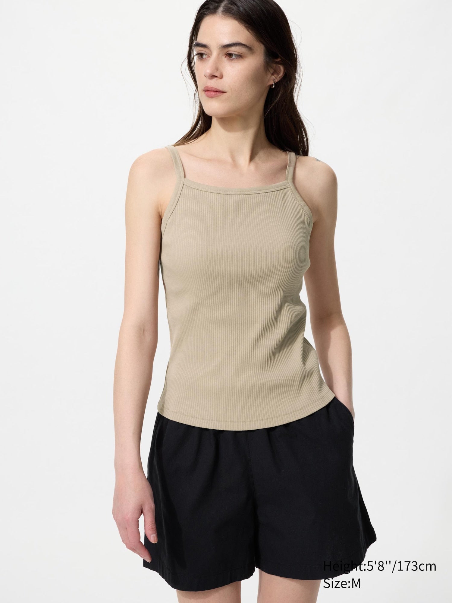 Square Neck Bra Camisole - OFF WHITE