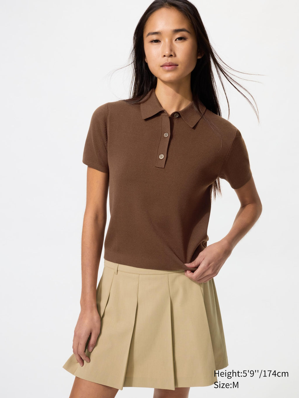 Polo Sweater Short Sleeve - OFF WHITE
