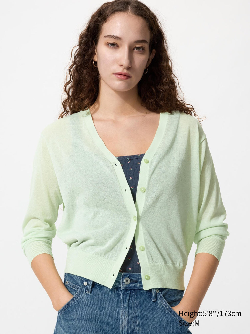 Light V Neck Cardigan - OFF WHITE