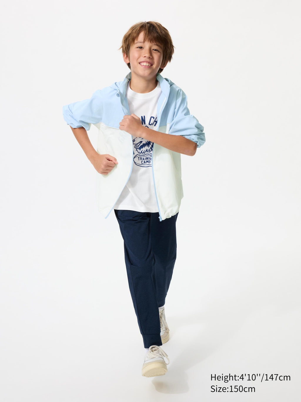 KIDS Ultra Stretch AIRism Jogger Pants - LIGHT GRAY