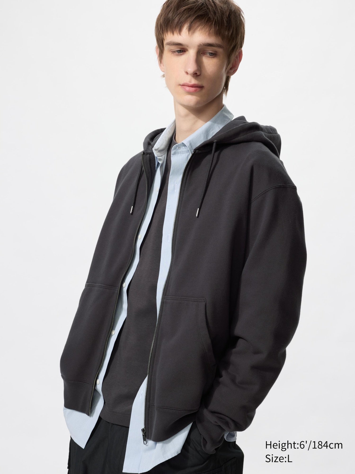 Sweat Full-Zip Hoodie - OFF WHITE