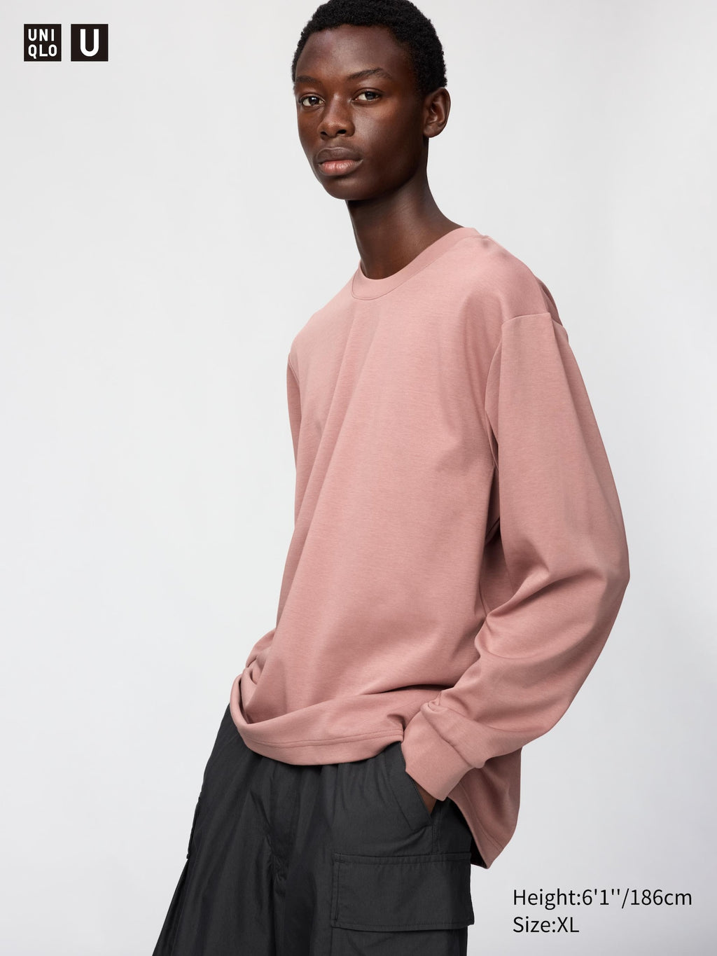 AIRism Cotton Crew Neck Long Sleeve T-Shirt - WHITE