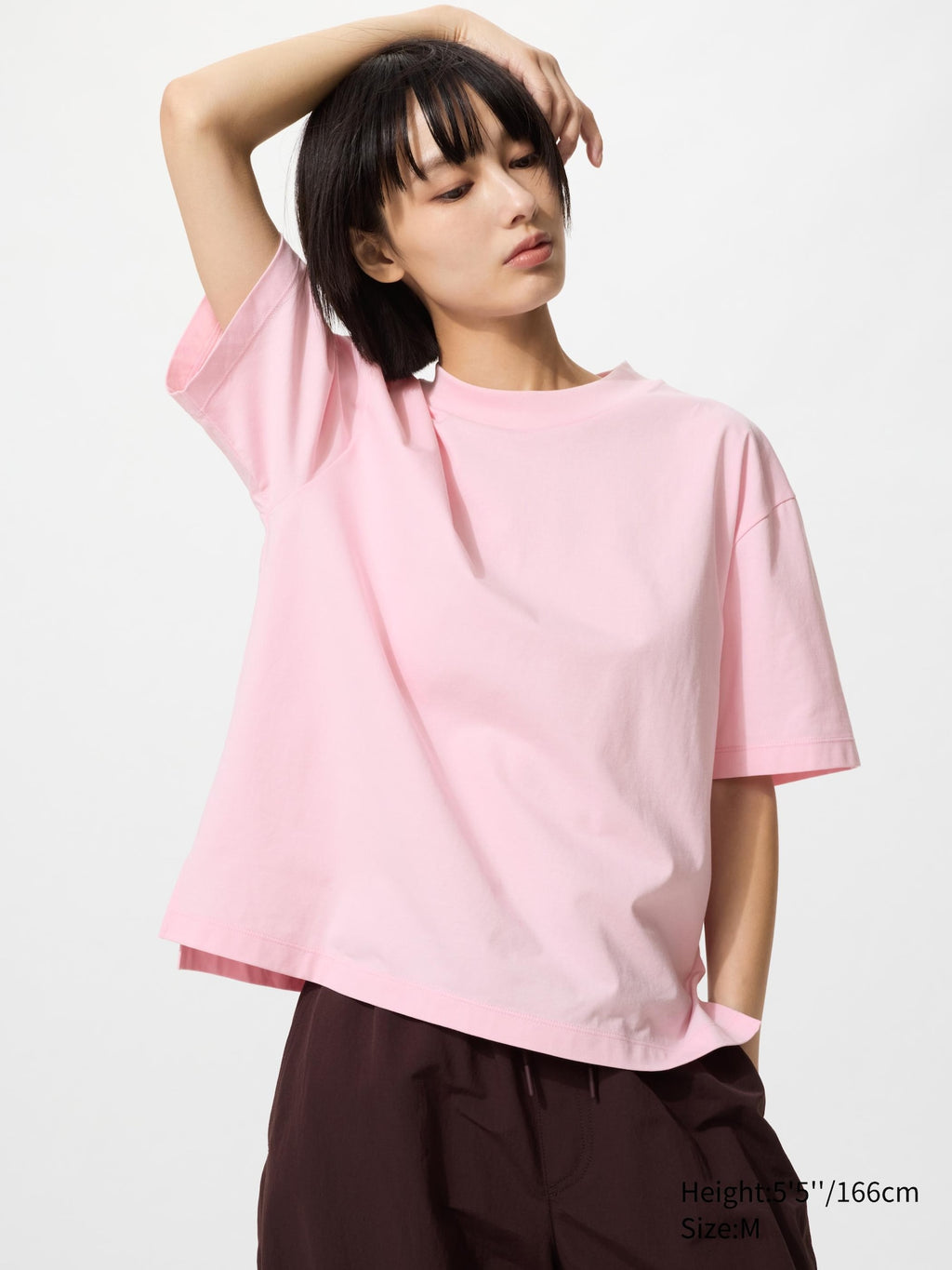 AIRism Cotton Short Sleeve T-Shirt - WHITE