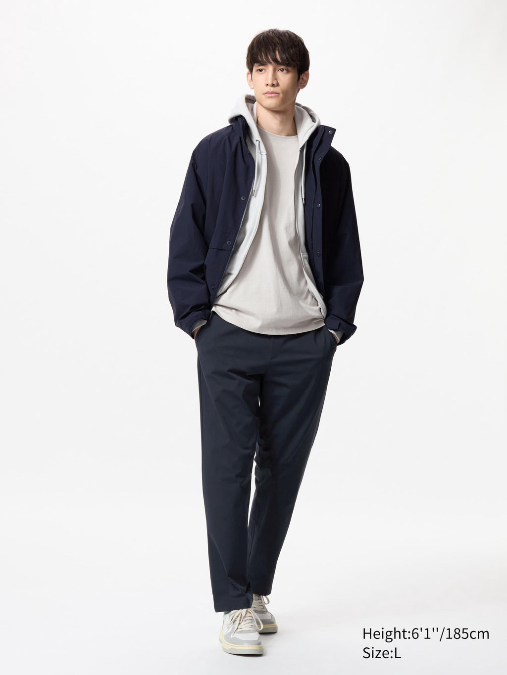 Ultra Stretch Active Tapered Pants (Longer Length) - GRAY