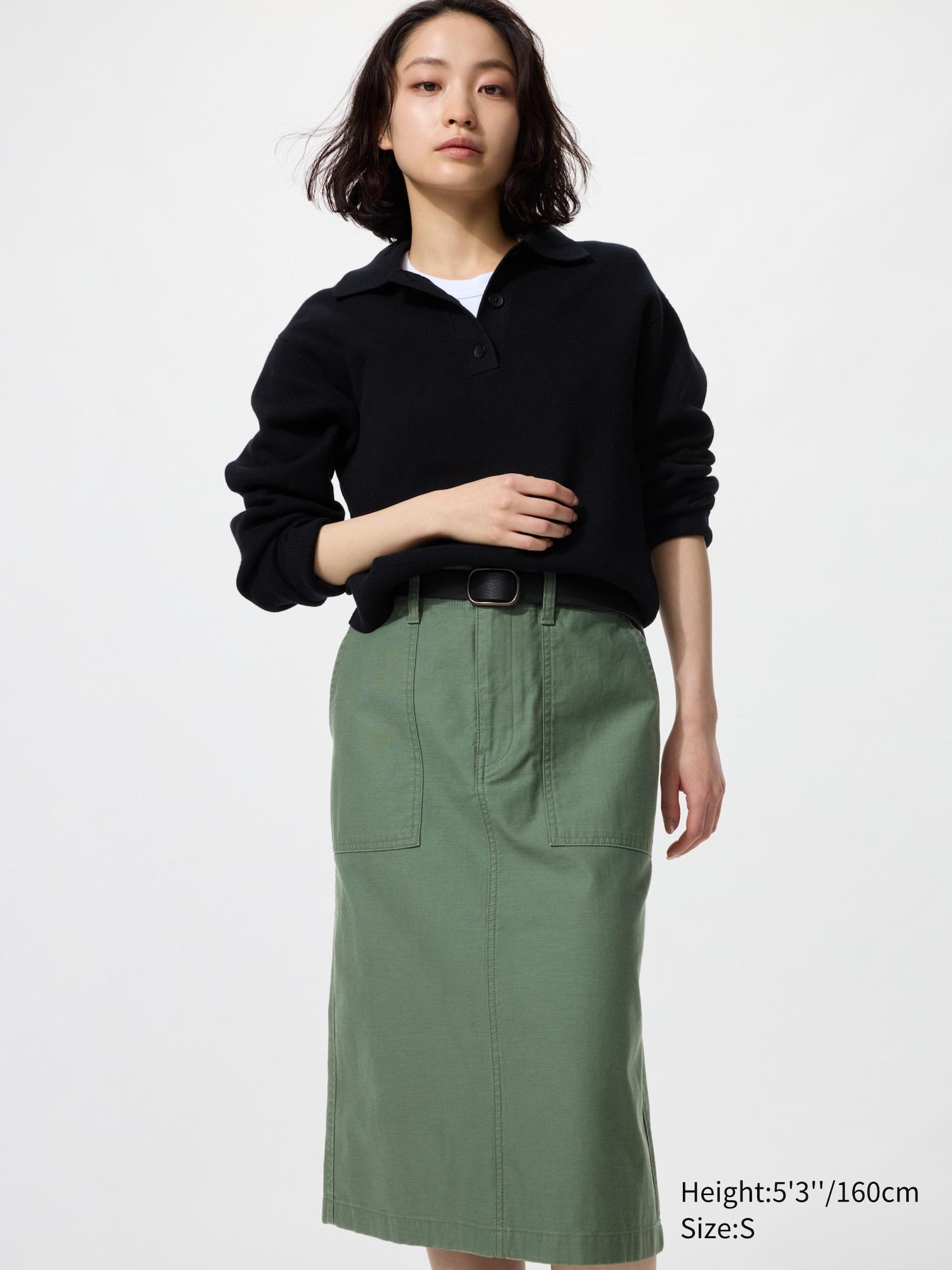 Cotton Midi Skirt - image 5