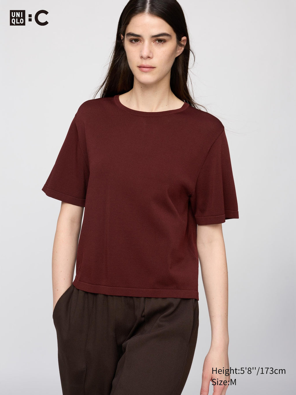 Boxy Knitted T-Shirt - OFF WHITE