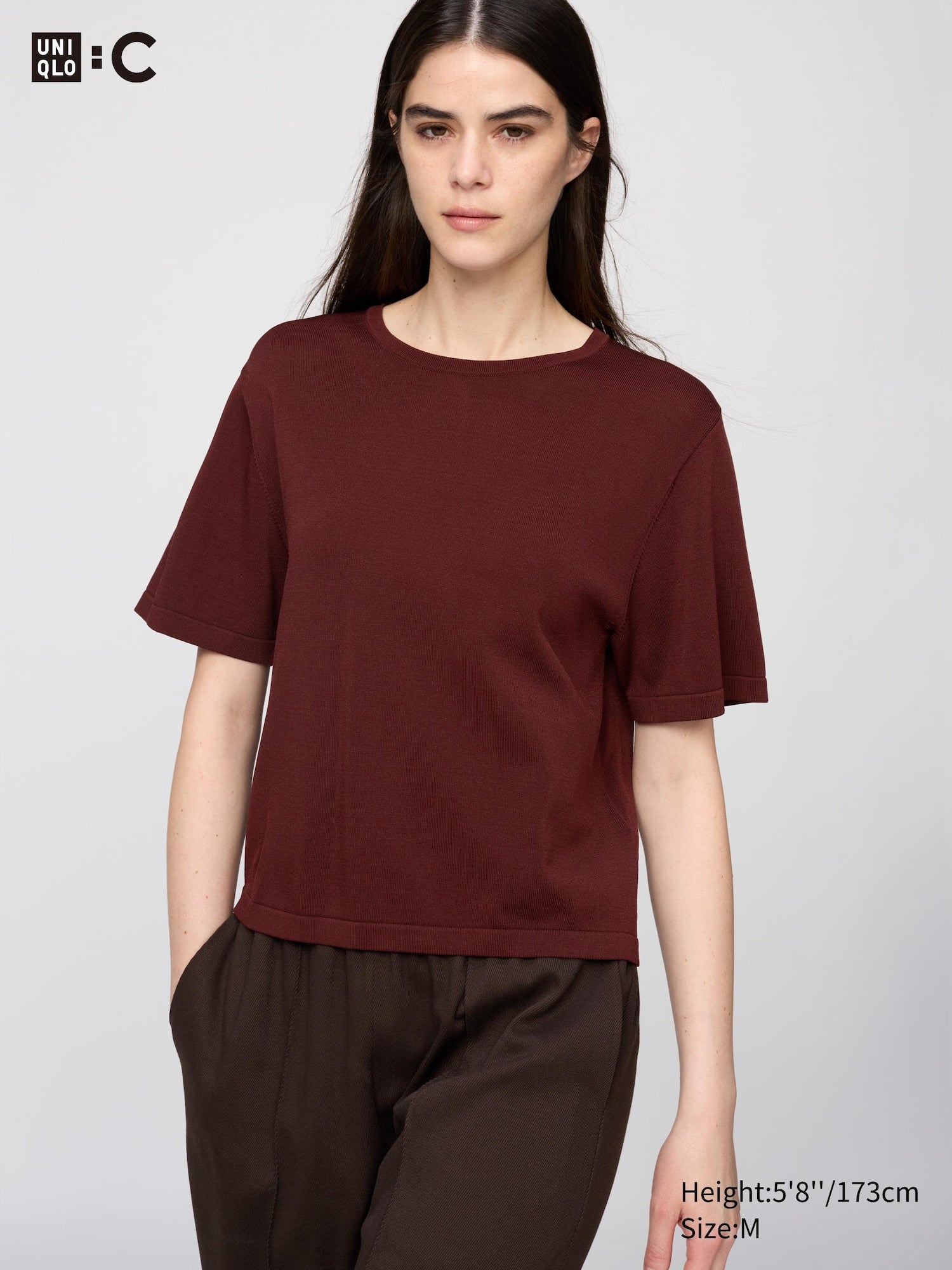 Boxy Knitted T-Shirt - OFF WHITE