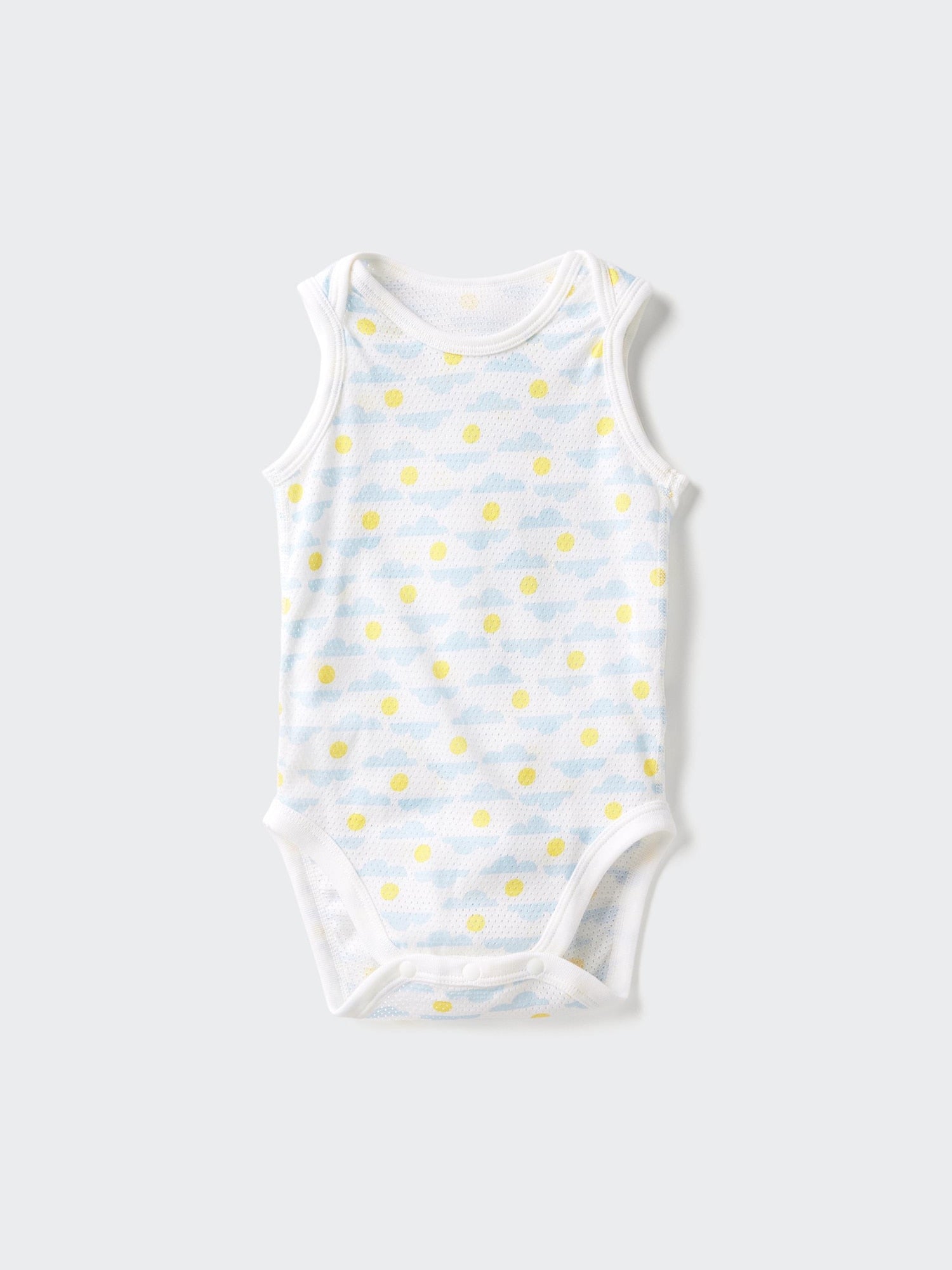 Cotton Mesh Bodysuit Sleeveless - PINK