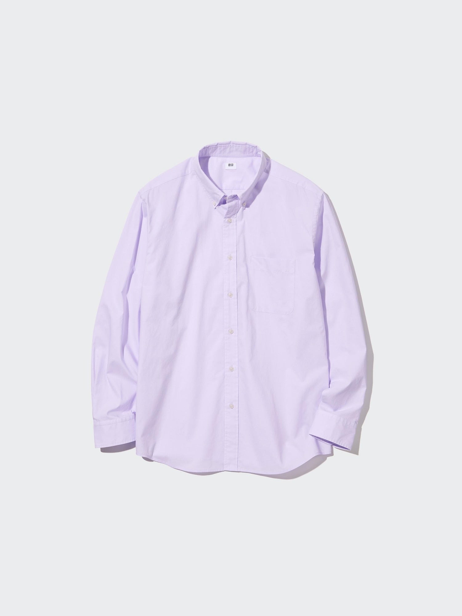 Extra Fine Cotton Broadcloth Long Sleeve Shirt - WHITE