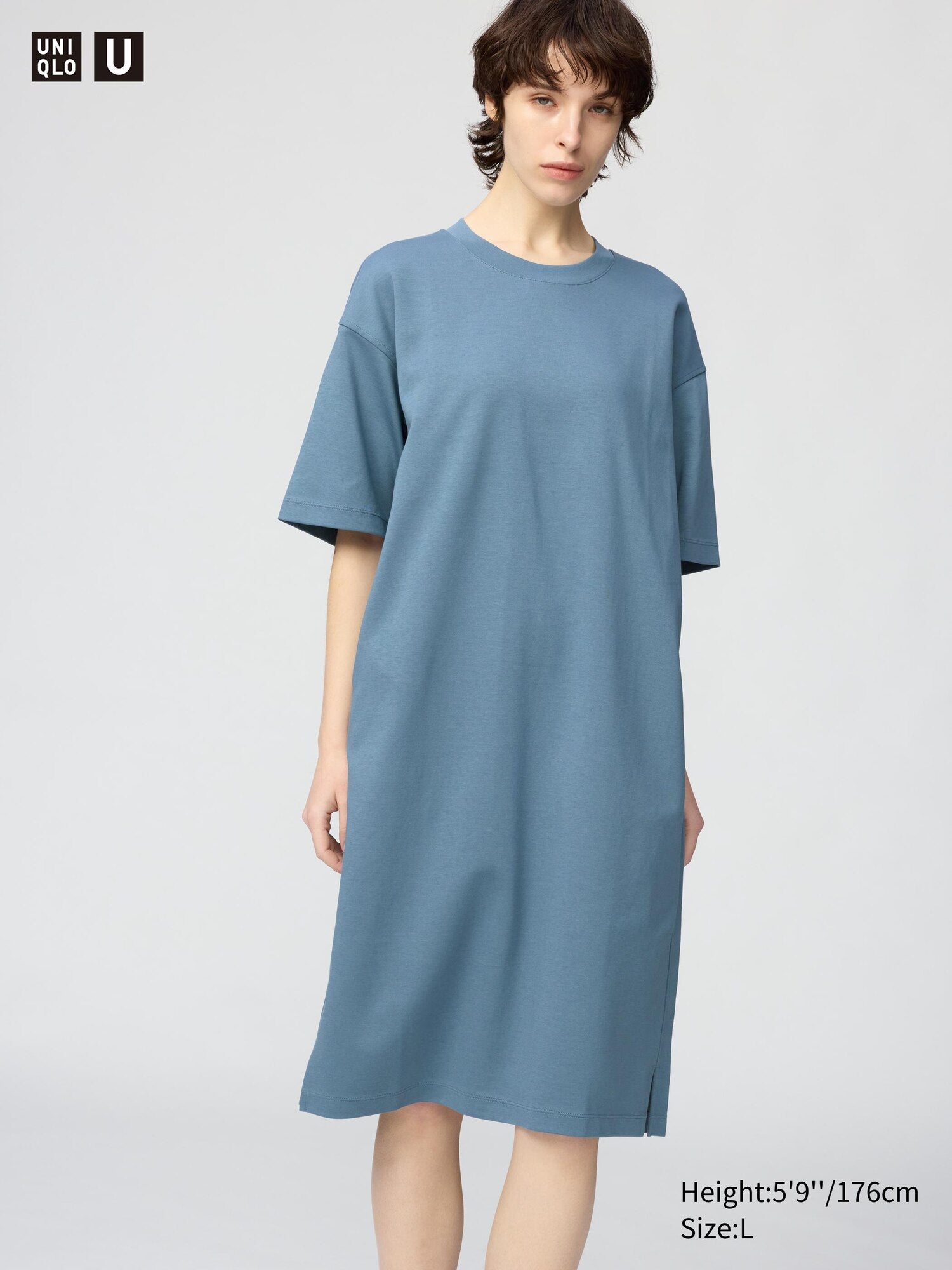 AIRism Cotton Relaxed Dress - BLACK