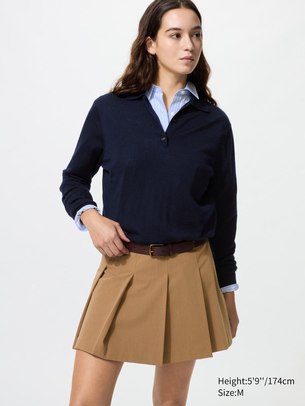 Pleated Skort - OFF WHITE