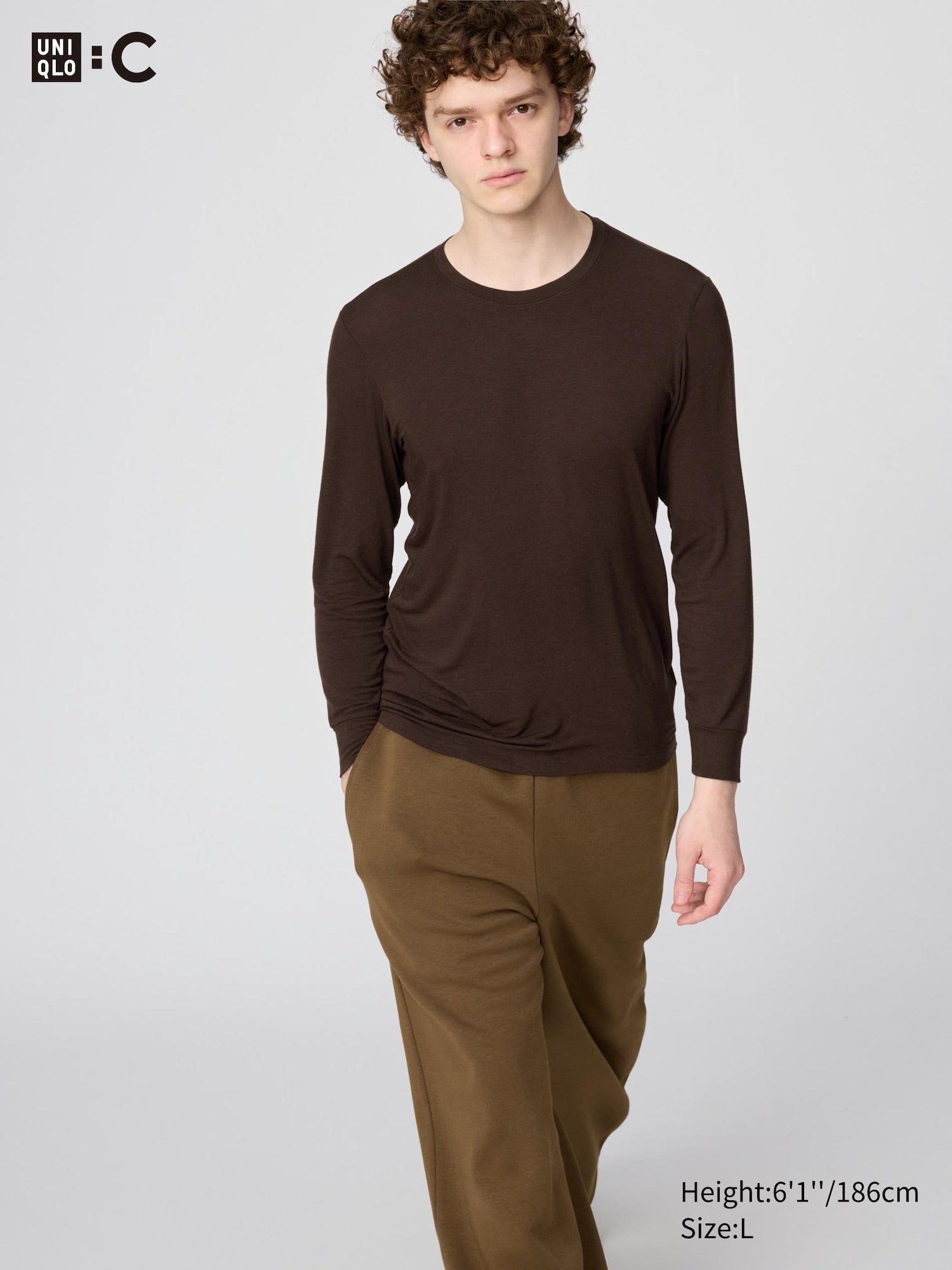 HEATTECH Extra Warm Cashmere Blend Crew Neck T-Shirt - GRAY
