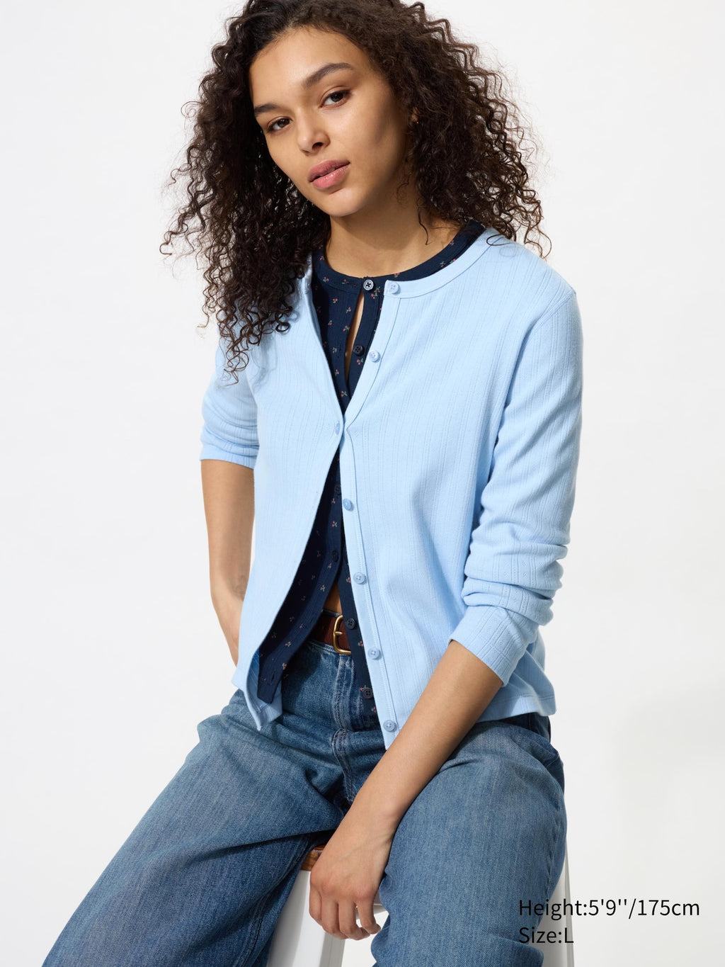 Pointelle Cardigan - WHITE