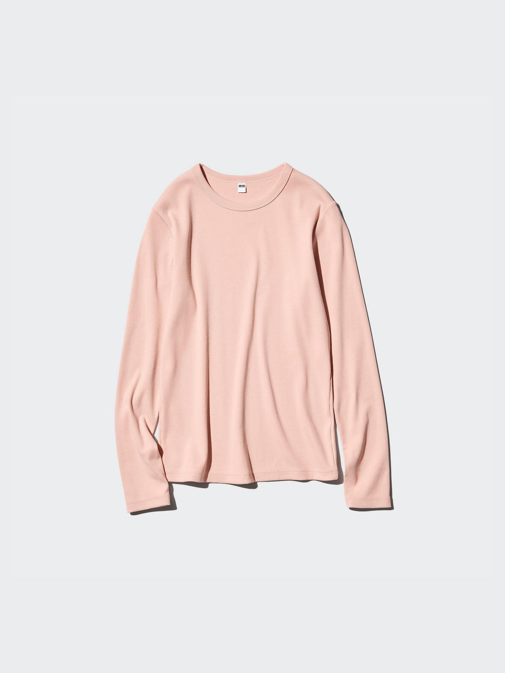 Soft Ribbed T-Shirt Long Sleeve - WHITE