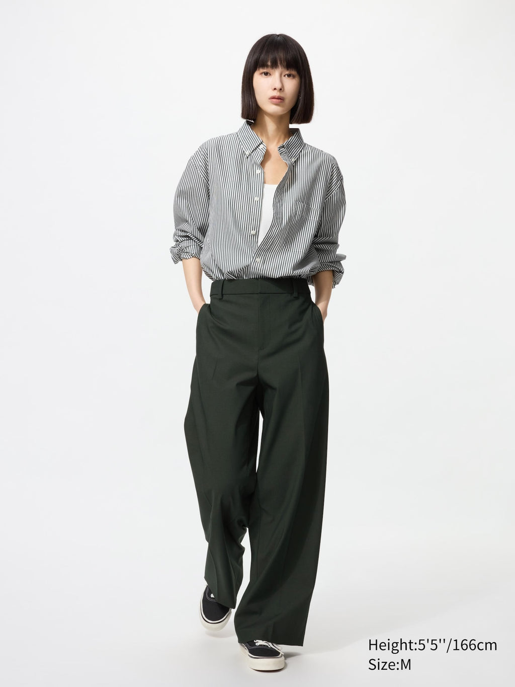 Smart Wide Pants (Regular Length) - GRAY