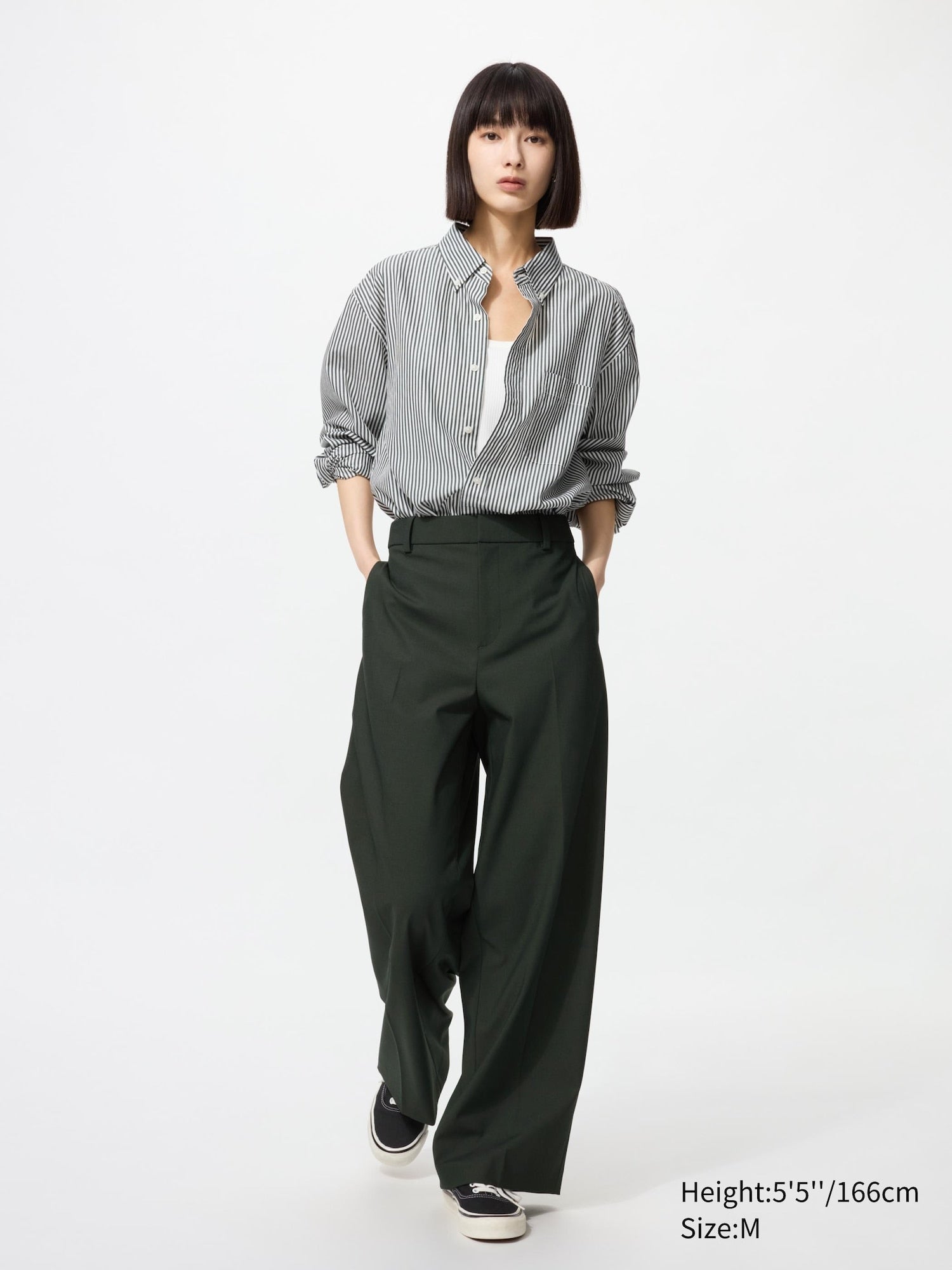 Smart Wide Pants (Regular Length) - GRAY