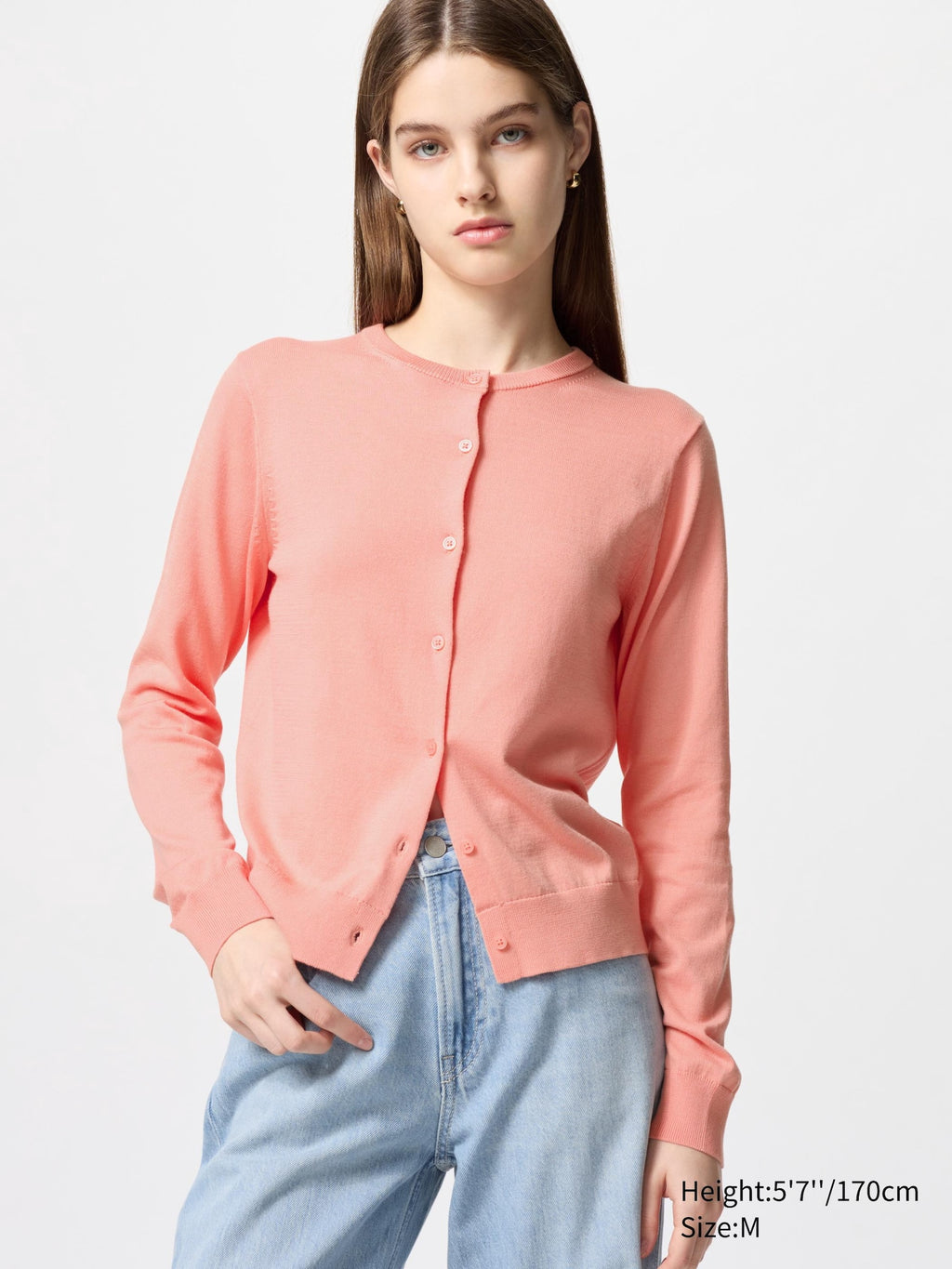 UV Protection Crew Neck Cardigan - OFF WHITE