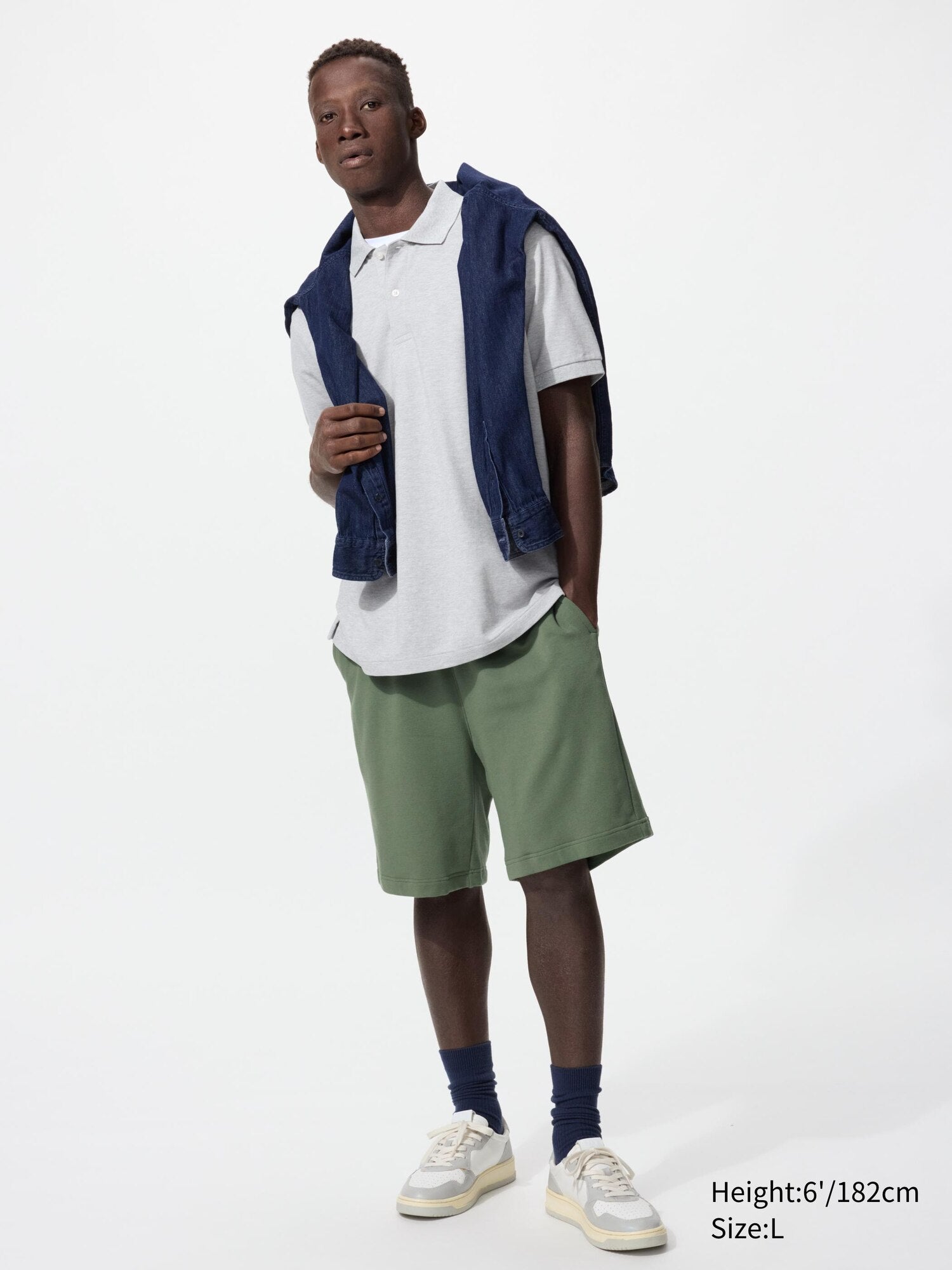 Ultra Stretch Sweat Shorts - OFF WHITE