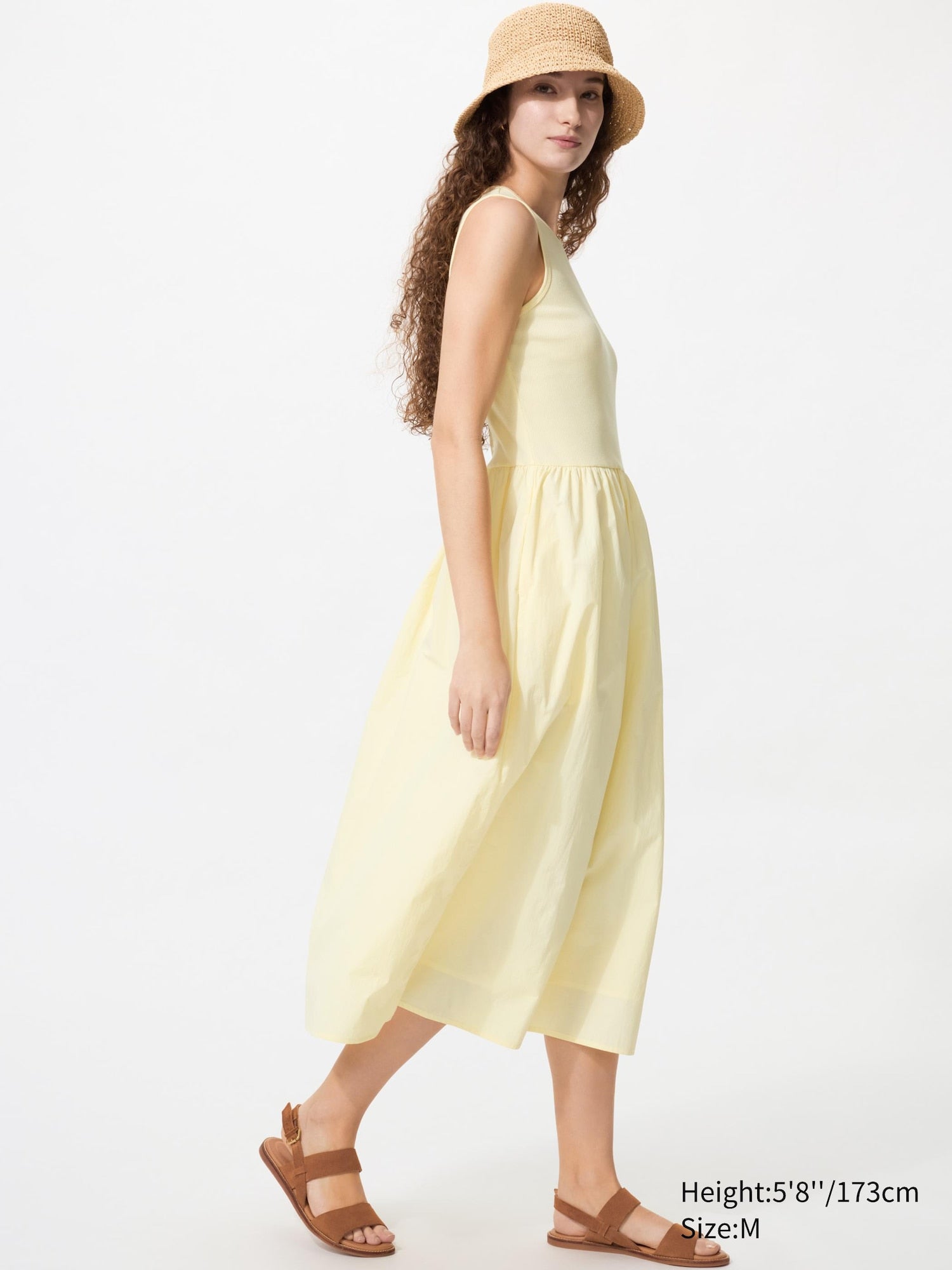Combination Dress Sleeveless - WHITE