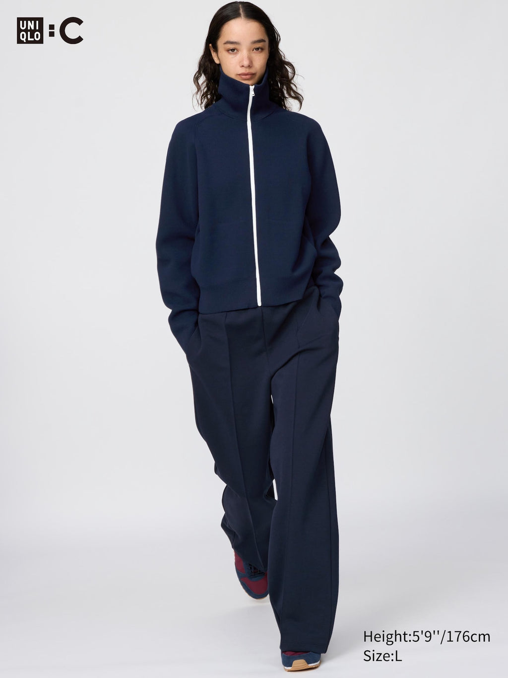 Sweat Straight Pants (Longer Length) - GRAY